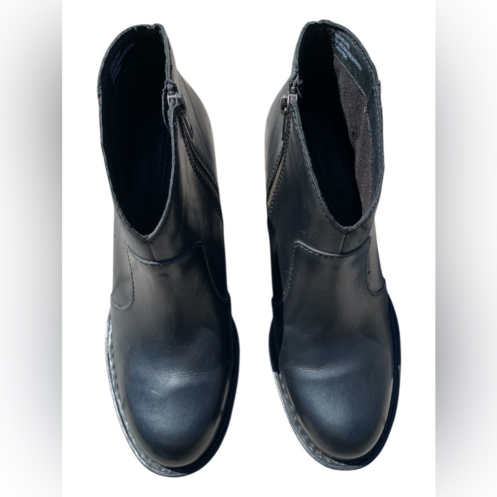 Born Michael Black Leather Ankle Booties - Picture 2 of 6